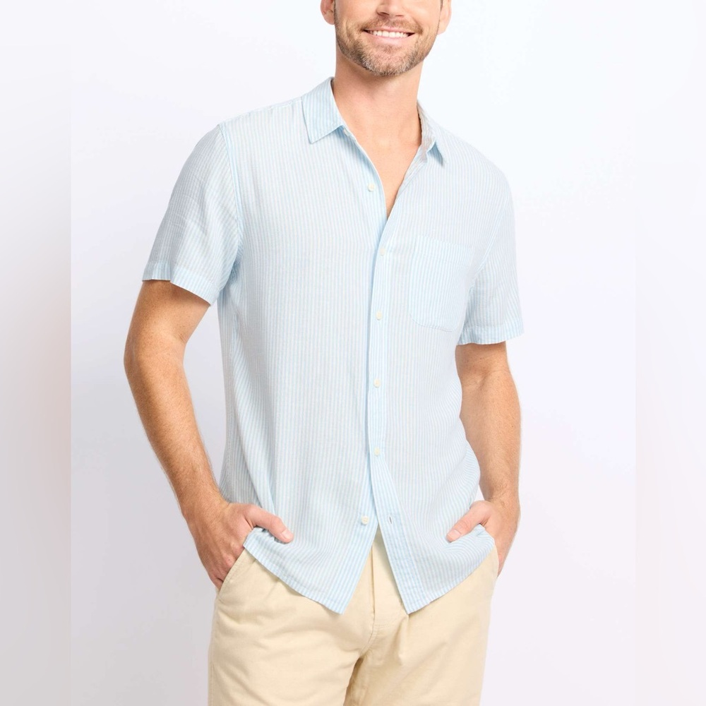 Striped Essential Linen SS Shirt